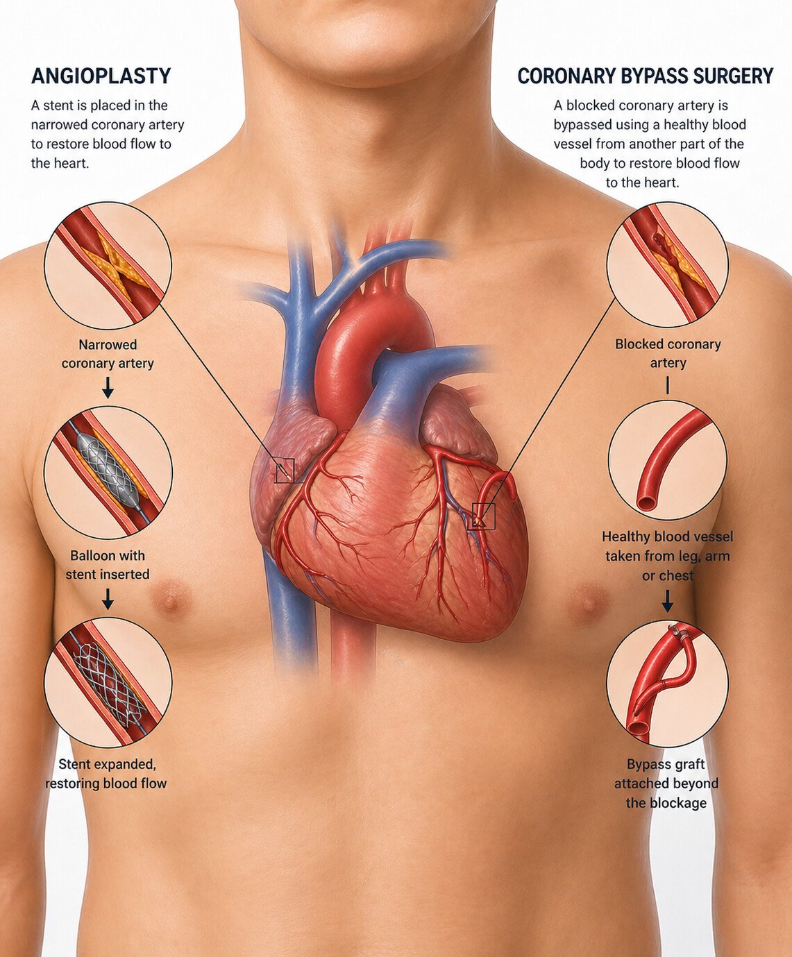 Angioplasty vs Bypass Surgery: कब क्या करें? पूरी तुलना और जानकारी